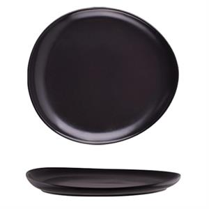 PIATTO PIANO NERO ALPHA CM.31 ALAR SILICE 176-0118 ALAR PORCELLANA