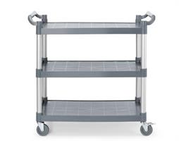 CARRELLO PORTAVIVANDE 3 PIANI 101x50x96 816264 ALLUMINIO RESINA