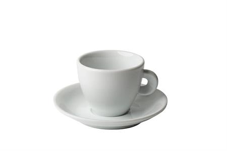 TAZZA CAPPUCCINO CL.20 RONDO' BIANCA CON PIATTINO F1232/6