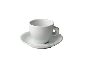 TAZZA CAPPUCCINO CL.20 RONDO' BIANCA CON PIATTINO F1232/6