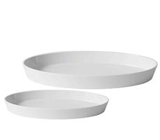 VASSOIO OVALE FONDO SHOW PLATE BIANCO MELAMINA | CM.34 - CM.47