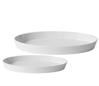 VASSOIO OVALE FONDO SHOW PLATE BIANCO MELAMINA | CM.34 - CM.47