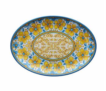 VASSOIO OVALE 80X56     DECORO NARCISO   S0934H6NARC