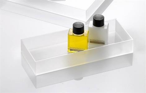 VASSOIO SATINATO PLEXIGLASS CM.20X8 H.3 T5237 LEONE