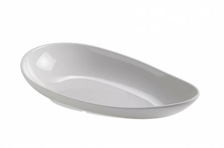 VASSOIO BIANCO OVALE CM.33,5X20X6   MELAMINA T8122