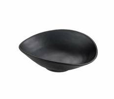 COPPETTA OVALE NERA CM.18X15X5,5H.  MELAMINA T8201