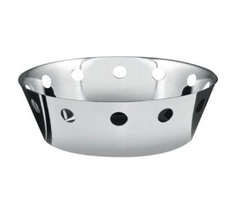 CESTINO INOX FORATO DIAM.CM.20 H.CM.6 CESPANF206