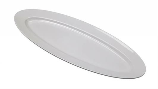 VASSOIO BIANCO OVALE CM.60X22,8 H4,2 MELAMINA T8149