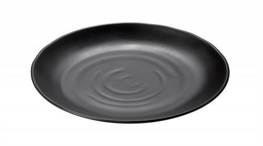 PIATTO TONDO NERO CM.28X3H MELAMINA T8209