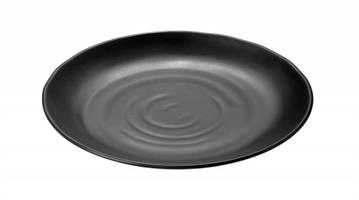 PIATTO TONDO NERO CM.28X3H MELAMINA T8209