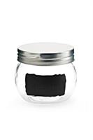 VASETTO VETRO TARGHETTA NERA ML.500   T3016    LEONE