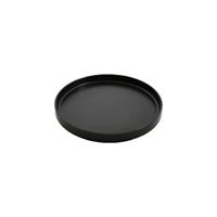 PIATTO PIANO CM.20 OSLO NORDIC BASIC NERO SAT-MATT 05117#Y59