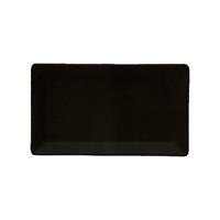 PIATTO RETTANGOLARE 29X17,5 KIMI BASIC NERO SAT-MATT 24524#Y59