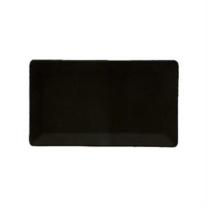 PIATTO RETTANGOLARE 29X17,5 KIMI BASIC NERO SAT-MATT 24524#Y59