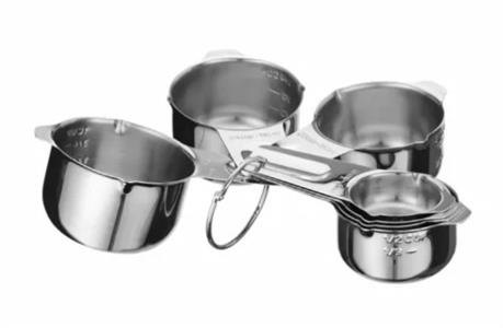 MISURINI SET 7 PEZZI 30-60-80-120-160-180-240 ML 596487 INOX