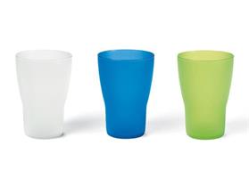 BICCHIERE PLASTICA COLORI ASSORTITI 250 ML CM.10 043133 FRESH
