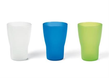 BICCHIERE PLASTICA COLORI ASSORTITI 250 ML CM.10 043133 FRESH