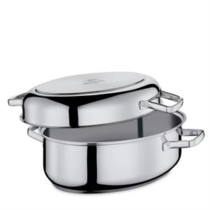 CASSERUOLA + PADELLA OVALE PISA CM.38X25X19 23.8672.28.38 5115476