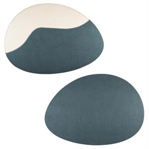 TOVAGLIETTA MODISTA BLU/BEIGE GOCCIA LMDS056BL792450 DOUBLE FACE