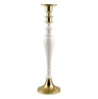 PORTACANDELA ALLUMINIO ORO/AVORIO DIAM.13 H.47.5 MH1320-AV