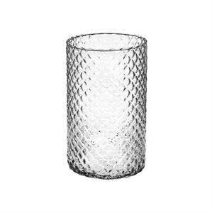 VASO VETRO CILINDRICO DIAMANTATO DIAM.10 H.20 CIL-H200-DIAM