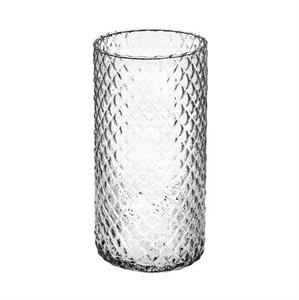 VASO VETRO CILINDRICO DIAMANTATO DIAM.10 H.25 CIL-H250-DIAM