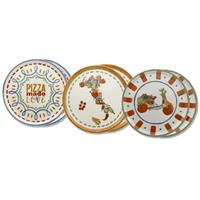 PIATTO PIZZA HANDMADE CM.33 04343#Z111 COLORI ASSORTITI SATURNIA