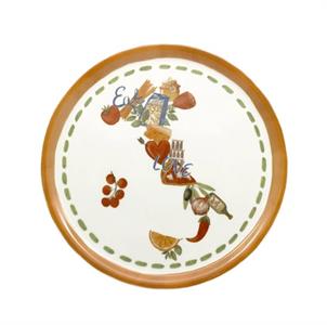 PIATTO PIZZA HANDMADE CM.33 04343#Z111 COLORI ASSORTITI SATURNIA