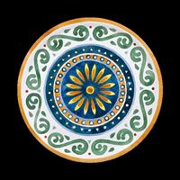 PIATTO PIZZA CM.33 NAPOLI DEC.CAPRI 04018#Z76 PORC. SATURNIA