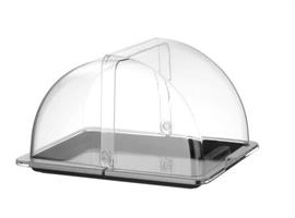 VASSOIO NERO CON CUPOLA ROLL-TOP 427569 CM.32,5X26,5 HENDI