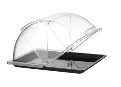 VASSOIO NERO CON CUPOLA ROLL-TOP 427569 CM.32,5X26,5 HENDI