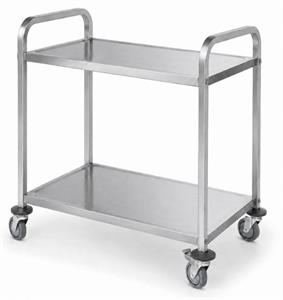 CARRELLO PORTAVIVANDE LEGGERO 2 PIANI INOX 809648 PIANO CM.69,5X39,8