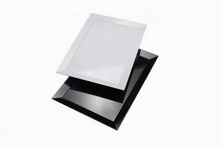 VASSOIO MAXI DIAMANTE CM.48X30X2,5  T8016.Z NERO MELAMINA