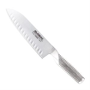 COLTELLO SANTOKU ALVEOLATO CM.18 G-80       GLOBAL