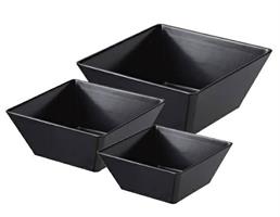 INSALATIERA QUADRA MELAMINA NERA | T8440.Z - T8441.Z - T8442.Z