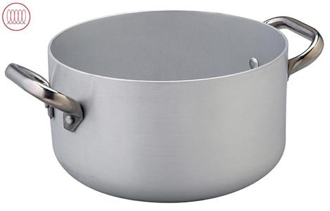 CASSERUOLA ALTA 2 MANICI CM.20 ALMA104PI20 ALLUMINIO INDUZIONE 3MM