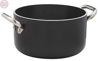 CASSERUOLA ALTA 2 MANICI CM.20 ALSA2104SSPI20 AL-BLACK 5MM