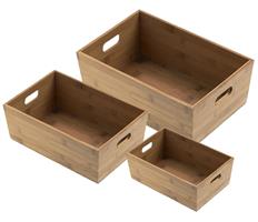 CESTINO BAMBOO RETTANGOLARE LEONE DECORAZIONI S0108 - S0096 - S0095