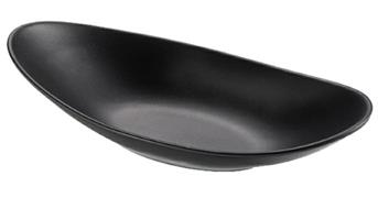 PIATTO OVALE NERO CM.31,5X16,5X4 T8205