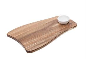 TAGLIERE ACACIA CON COPPETTA CM.39,4X25X1,5 S5032