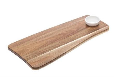 TAGLIERE ACACIA CON COPPETTA CM.49,7X24X1,5 S5033