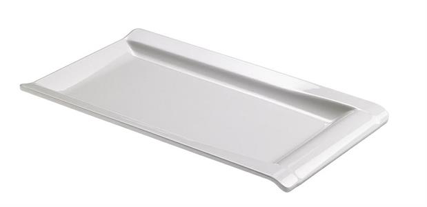 VASSOIO BIANCO LE PERLE CM.38X23X3 T8143