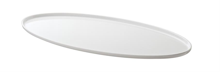 VASSOIO OVALE SNOW CM.45X25X1,6 T8435
