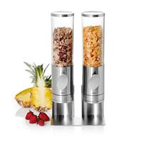 DISPENSER CEREALI INOX E ACRILICO CS12 21X17X44 H. 2 POSTI