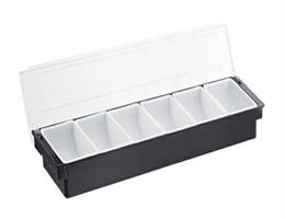 PORTACONDIMENTI PLASTICA 6 SCOMPARTI T5043   LEONE