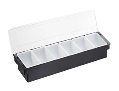 PORTACONDIMENTI PLASTICA 6 SCOMPARTI T5043   LEONE