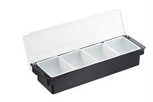 PORTACONDIMENTI PLASTICA 4 SCOMPARTI T5042   LEONE