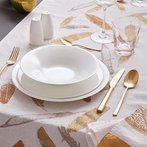 PIATTO PIANO NEVE BONE CHINA 67101 |CM.17 - CM.20 - CM.27 - CM.31