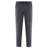 PANTALONE ENRICO GRIGIO RIGATO NERO 19P08P20R119