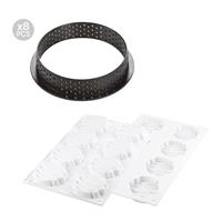KIT TARTELLETTA HONORE CM.8 + 8 ANELLI TONDI CM.8